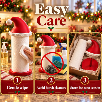 Santa Hat Paper Towel Holder  Festive Kitchen Decor 🎅🎄