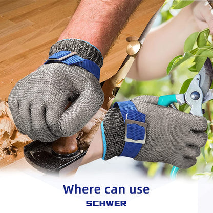 🥩 Stainless Steel Mesh Glove – Highest A9 cut level – Perfect for butchers & chefs – no more knife accidents!