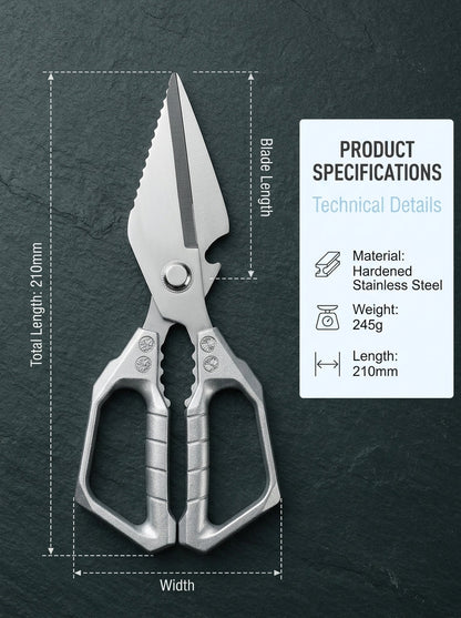 ✂️🦴 Multifunctional Kitchen Shears – Heavy-Duty Scissors for Meat, Herbs & More