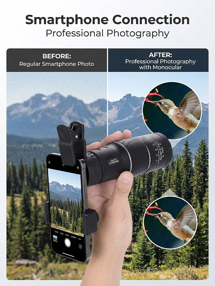 Used by American Mountain Guides! 100x HD Monocular, IPX5 Waterproof & Fog-Proof🧭🔭