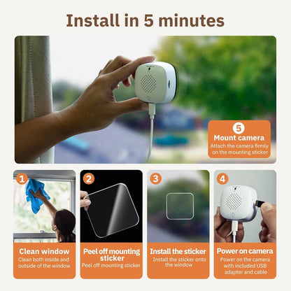 🎥crystal-clear 2K security camera  🌙Color Night Vision  🚨24/7 Recording & Smart Alerts