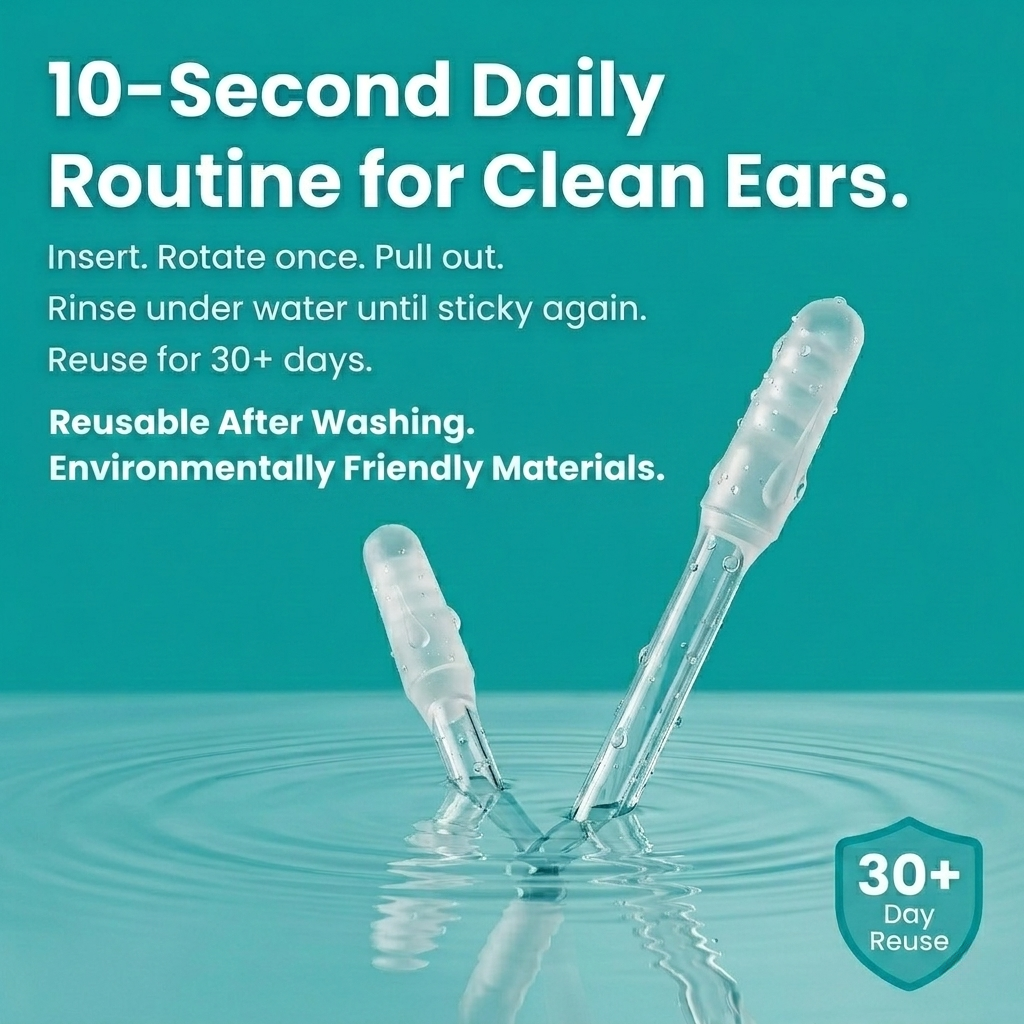 Sticky Ear Cleaner – Easy & Gentle Earwax Removal Tool for Everyday Ear Care