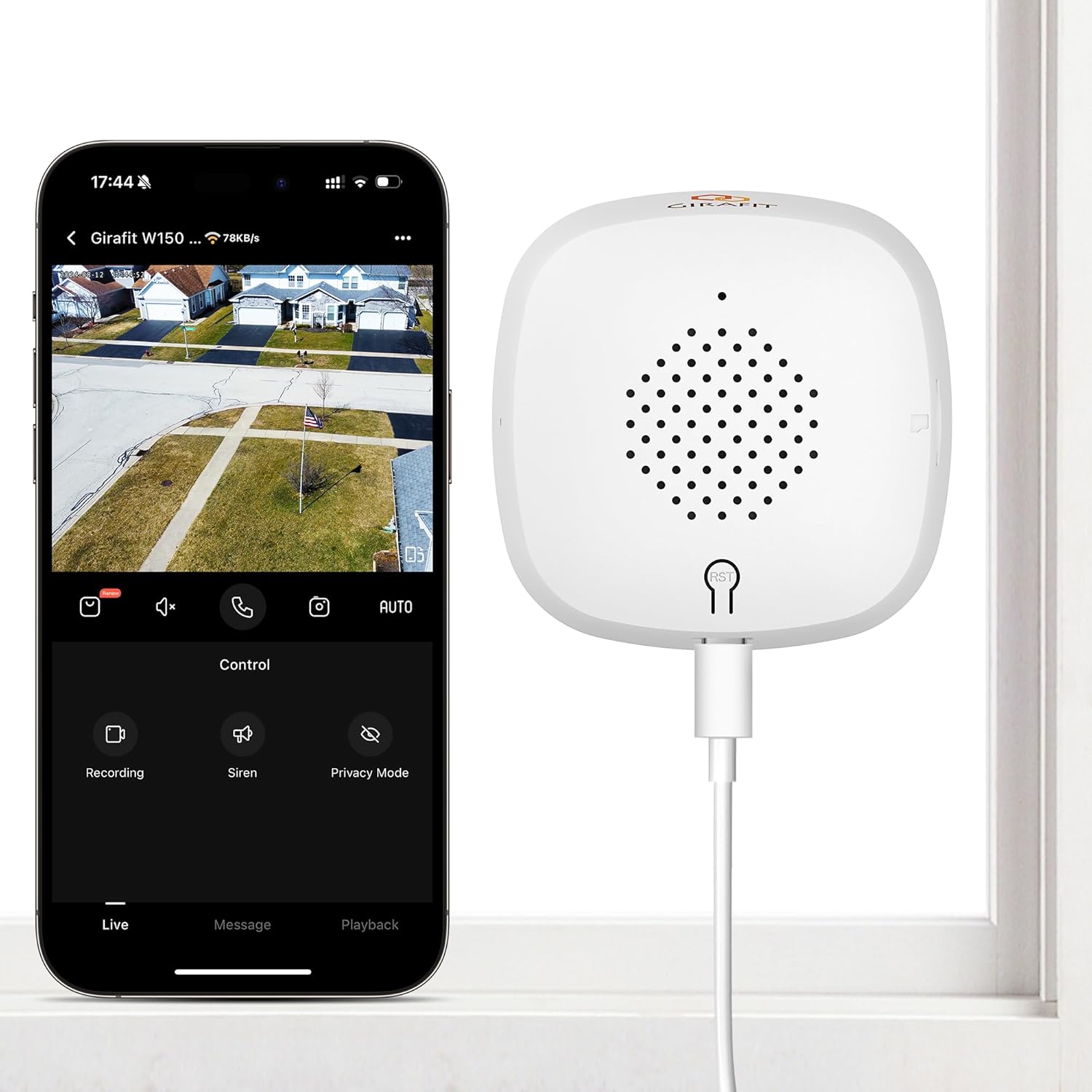 🎥crystal-clear 2K security camera  🌙Color Night Vision  🚨24/7 Recording & Smart Alerts