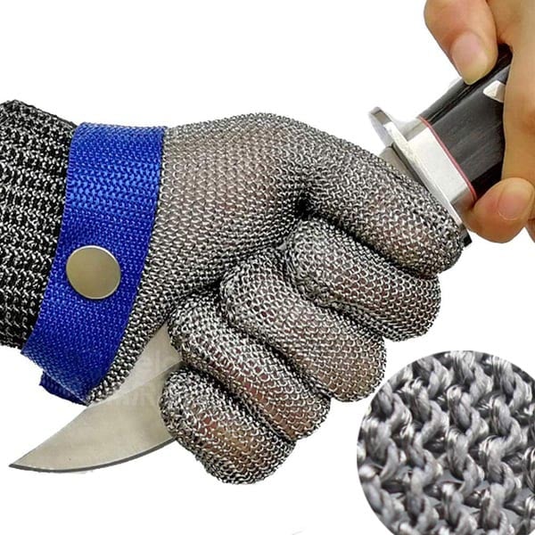 🥩 Stainless Steel Mesh Glove – Highest A9 cut level – Perfect for butchers & chefs – no more knife accidents!