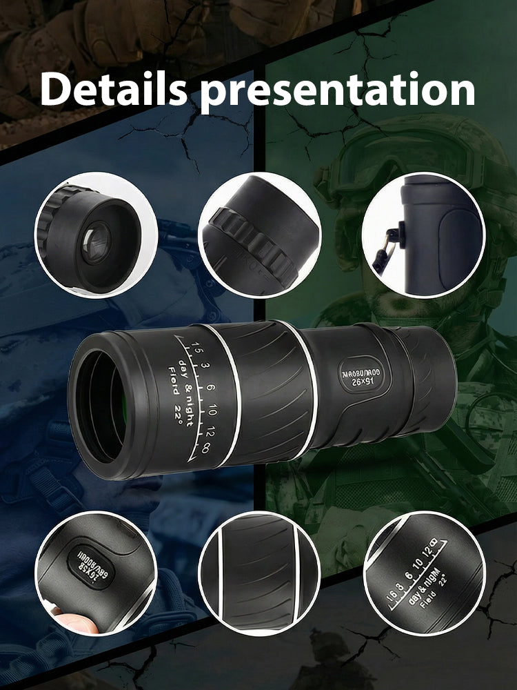 Used by American Mountain Guides! 100x HD Monocular, IPX5 Waterproof & Fog-Proof🧭🔭
