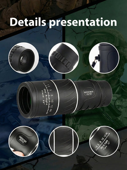 Used by American Mountain Guides! 100x HD Monocular, IPX5 Waterproof & Fog-Proof🧭🔭