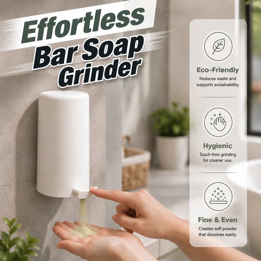 Bar Soap Grinder & Dispenser | Drill-Free Installation