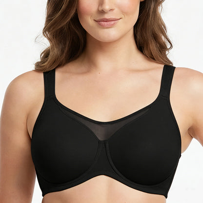 Cool Feel Wide Strap Plus Size Minimizer Bra