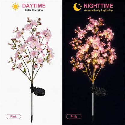 Nature Inspired Floral Solar Garden Pathway Lighting
