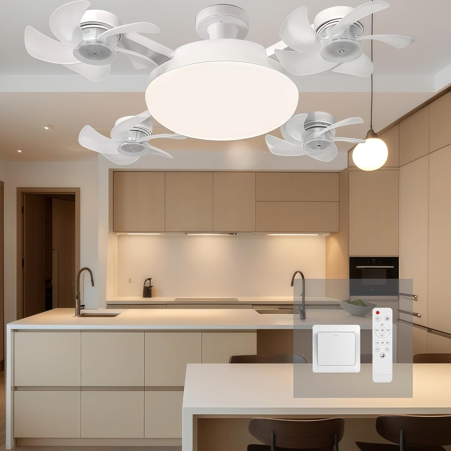 2026 New E27 Socket Ceiling Fan Light