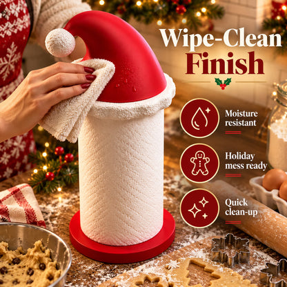 Santa Hat Paper Towel Holder  Festive Kitchen Decor 🎅🎄
