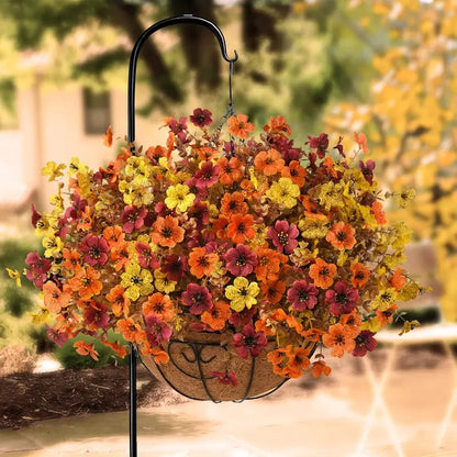 Fall Artificial Flower Halloween 6pcs, UV Resistant Colorful Fake Flower🍂