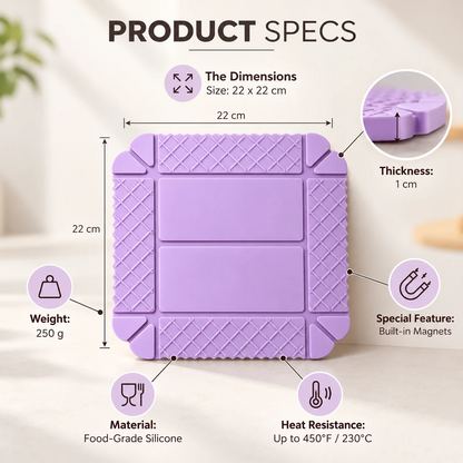Multi-Purpose Silicone Mat - Food-Grade & Heat-Resistant 🥘