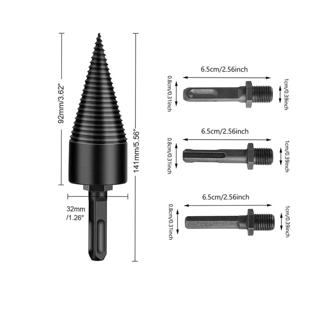 Screw Wood Log Splitter for Drill – Drill Attachment