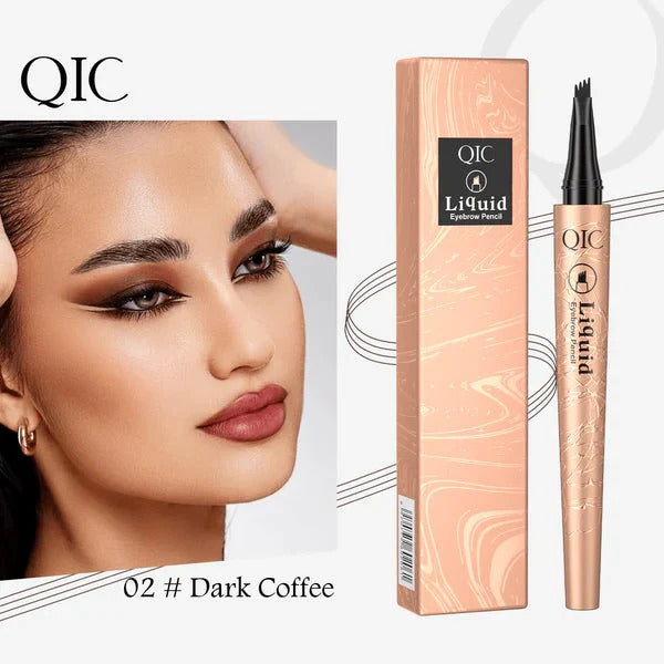 3D Microblading Eyebrow Pencil – 4-Prong Tip, Waterproof & Natural Hair-Like Strokes 🖌️
