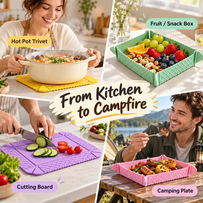 Multi-Purpose Silicone Mat - Food-Grade & Heat-Resistant 🥘