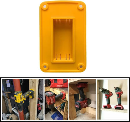 5Packs Tool Holders for Dewalt 20V 12V Drill Tool Mount Fit for Milwaukee M18 Tools Yellow