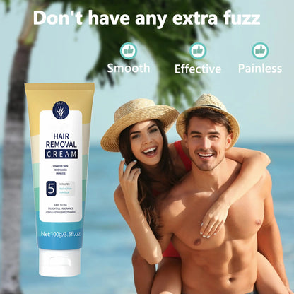 Painless Full Body Hair Removal Cream for Men & Women– Skin-friendly for all areas