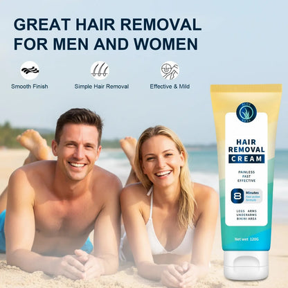 Painless Full Body Hair Removal Cream for Men & Women– Skin-friendly for all areas