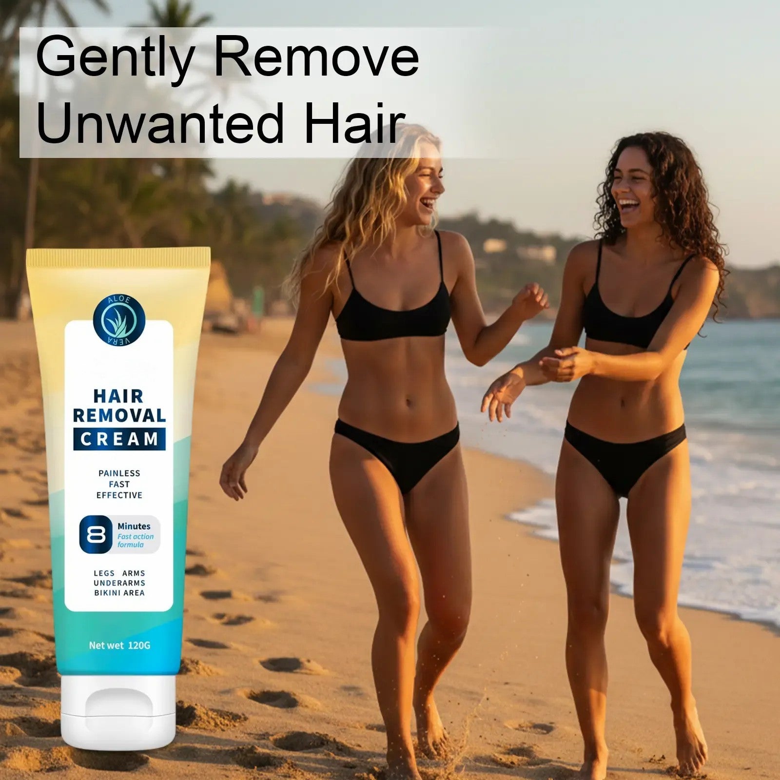 Painless Full Body Hair Removal Cream for Men & Women– Skin-friendly for all areas
