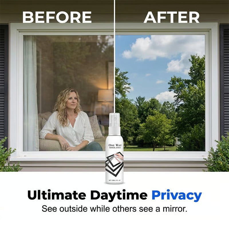 Reflective Window Spray | One-Way Mirror Privacy Shield for Home & Car