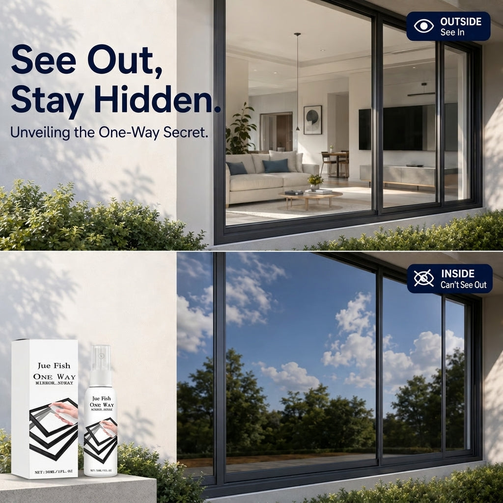 Reflective Window Spray | One-Way Mirror Privacy Shield for Home & Car