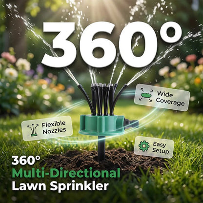 360° Flexible Garden Sprinkler Adjustable Multi-Directional Water Spray 💦