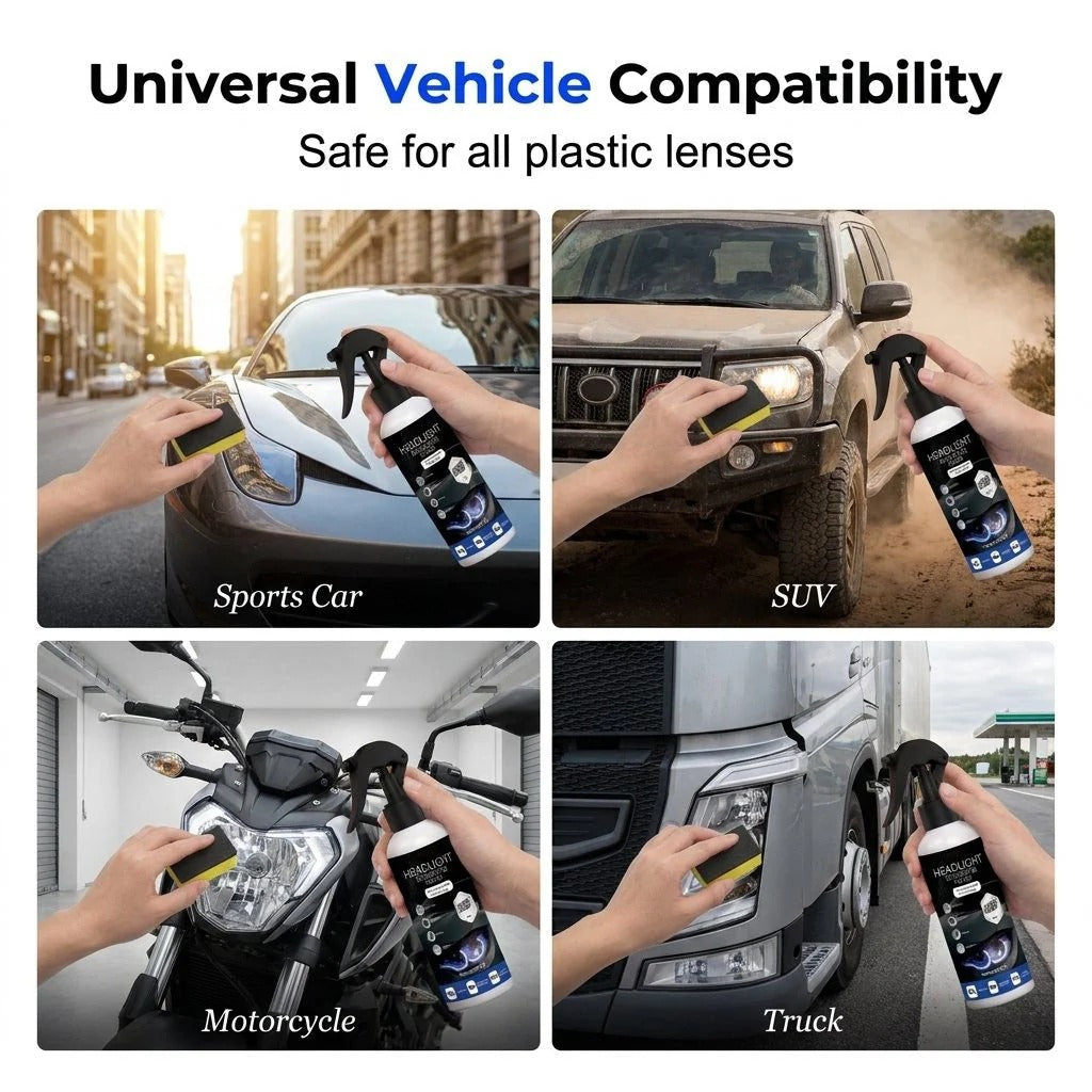 Headlight Restoration Polish – Removes Oxidation, Yellowing & Restores Headlight Clarity