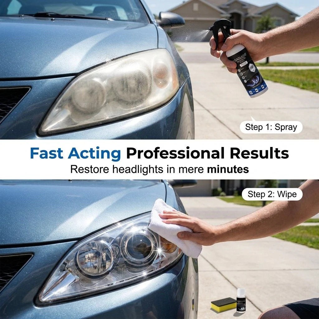 Headlight Restoration Polish – Removes Oxidation, Yellowing & Restores Headlight Clarity