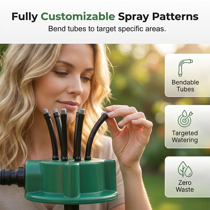 360° Flexible Garden Sprinkler Adjustable Multi-Directional Water Spray 💦