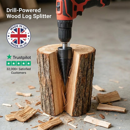Screw Wood Log Splitter for Drill – Drill Attachment