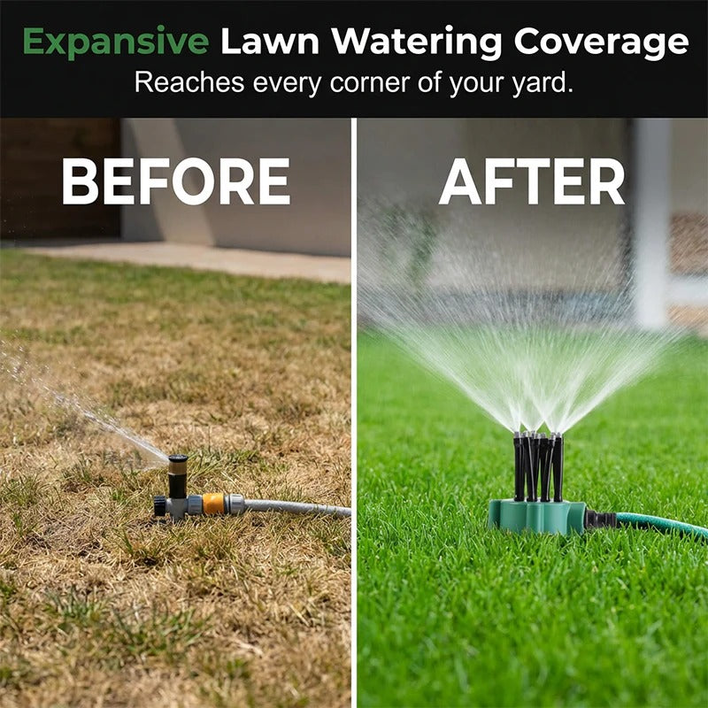 360° Flexible Garden Sprinkler Adjustable Multi-Directional Water Spray 💦