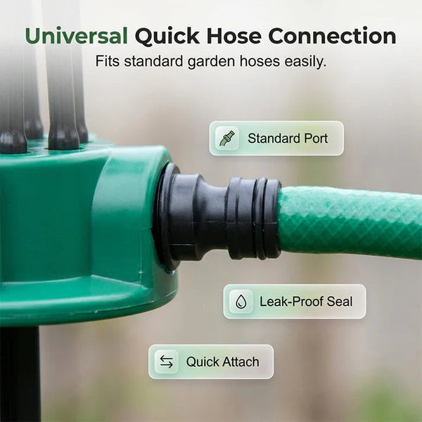 360° Flexible Garden Sprinkler Adjustable Multi-Directional Water Spray 💦