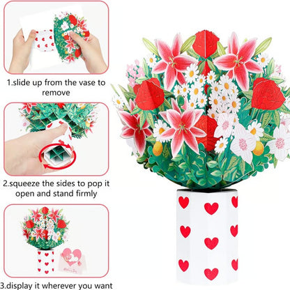 Paper Love 3D Cherry Blossom Flower Bouquet