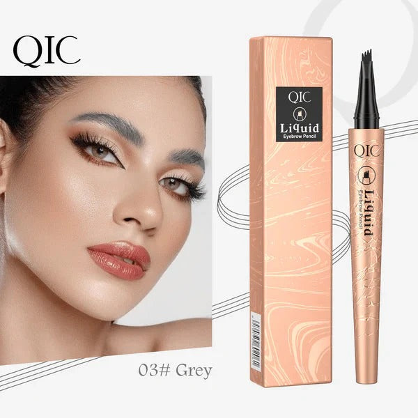 3D Microblading Eyebrow Pencil – 4-Prong Tip, Waterproof & Natural Hair-Like Strokes 🖌️
