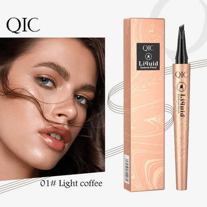 3D Microblading Eyebrow Pencil – 4-Prong Tip, Waterproof & Natural Hair-Like Strokes 🖌️