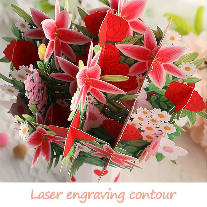 Paper Love 3D Cherry Blossom Flower Bouquet