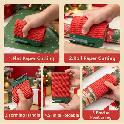 Christmas Wrapping Paper Cutter for Easy, Neat Gift Wrapping