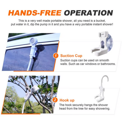 Camping Essentials - While Stocks Last💦Portable Shower for Camping with Water Pump🚀