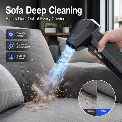 Powerful Turbo Mini Jet Fan, Rechargeable Portable Compact Handheld Fan