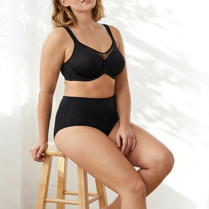 Cool Feel Wide Strap Plus Size Minimizer Bra