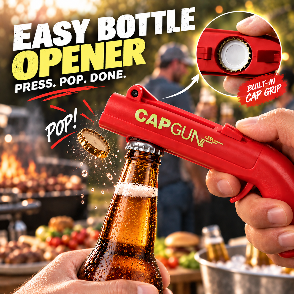 Mroace Creative Cap Gun Bottle Opener