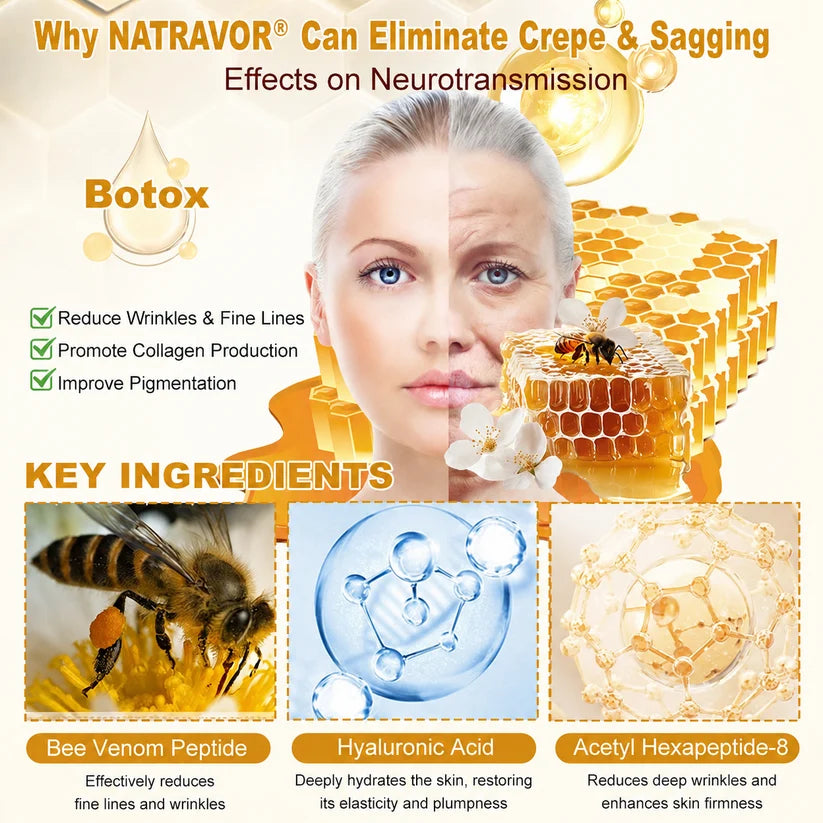 Bee Venom Skin Firming & Hydrating Cream – Anti-Aging Peptide Moisturizer for Smoother Skin