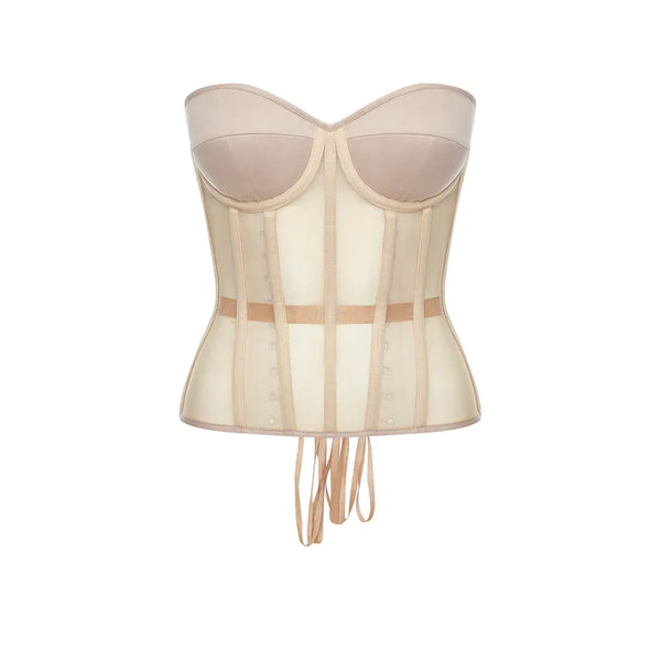 Curvaceous Bustier Champagne