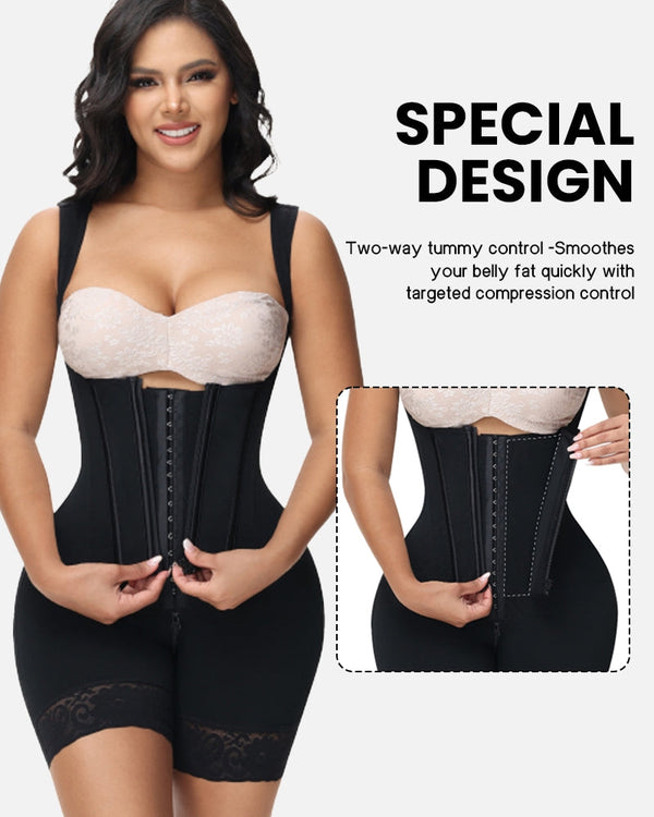 Extreme Compression Open Bust Bodysuit