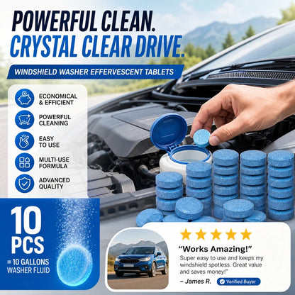 Ultra-Concentrated Car Glass Cleaner Tablets