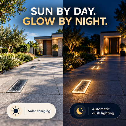 ✨ Solar Paver Lights 4×8 – Wireless Outdoor Pathway Lighting