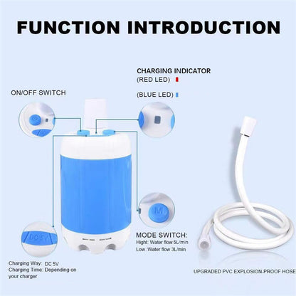 Camping Essentials - While Stocks Last💦Portable Shower for Camping with Water Pump🚀