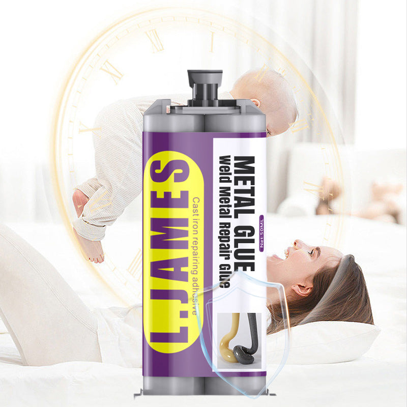 Weld Metal Repair Glue – Repairs exhaust pipes, metal pipes & more. Cures at room temp – sand, drill & paint after curing!