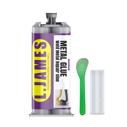 Weld Metal Repair Glue – Repairs exhaust pipes, metal pipes & more. Cures at room temp – sand, drill & paint after curing!